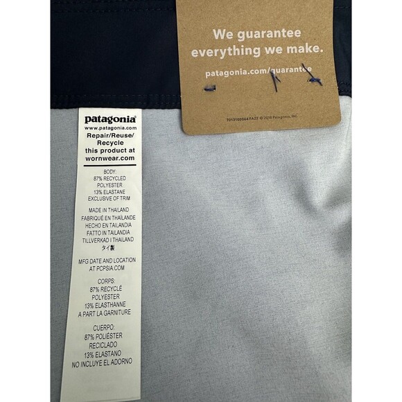 Patagonia Men's Hydropeak Boardshorts 18" swim trunk Santa Cruz Stripe: Blue 28 - Picture 13 of 14